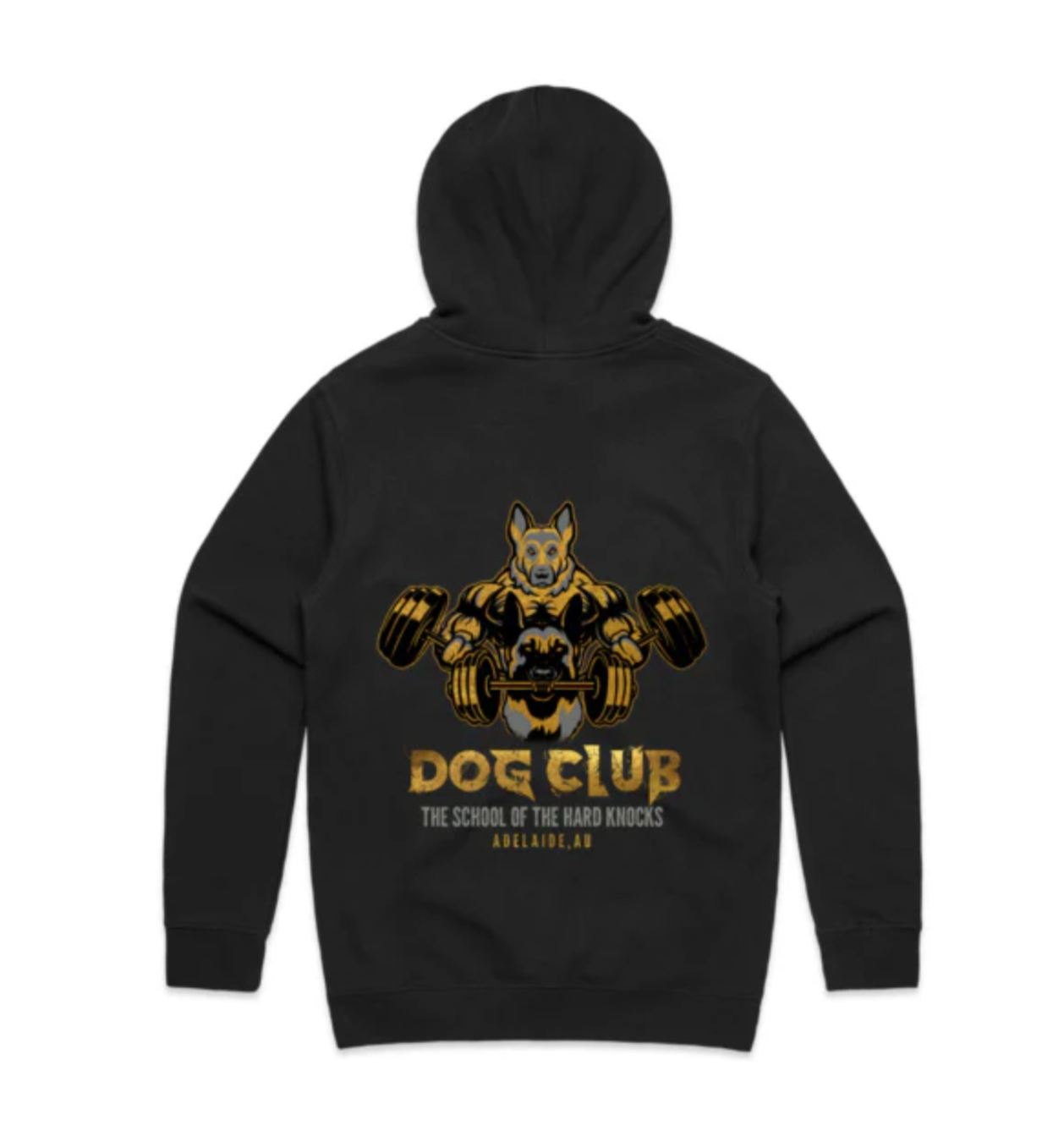 Dog Club Hoodie Black & Gold